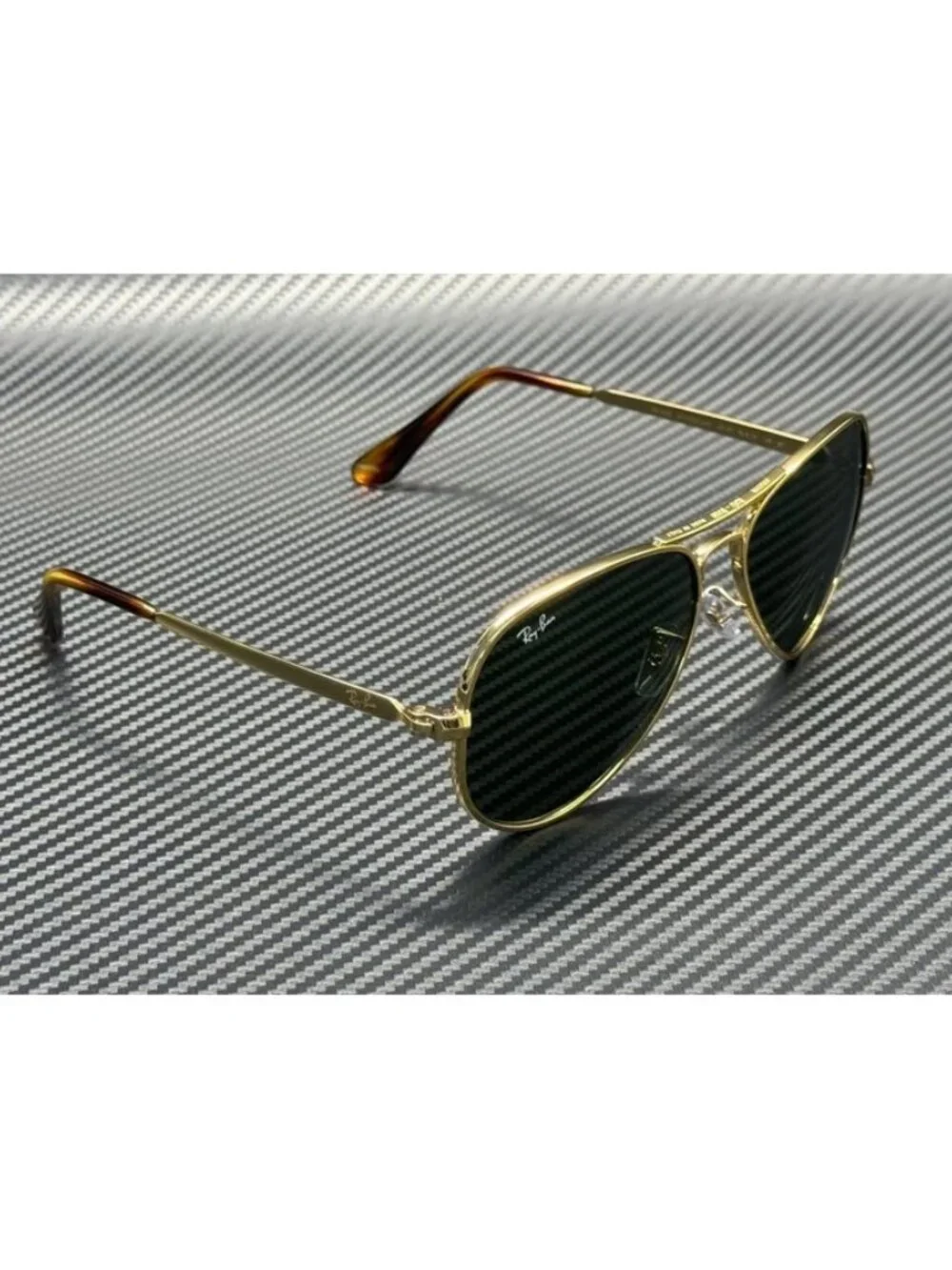 New Ray-Ban Men Arista Gold Sunglasses 62-16-145